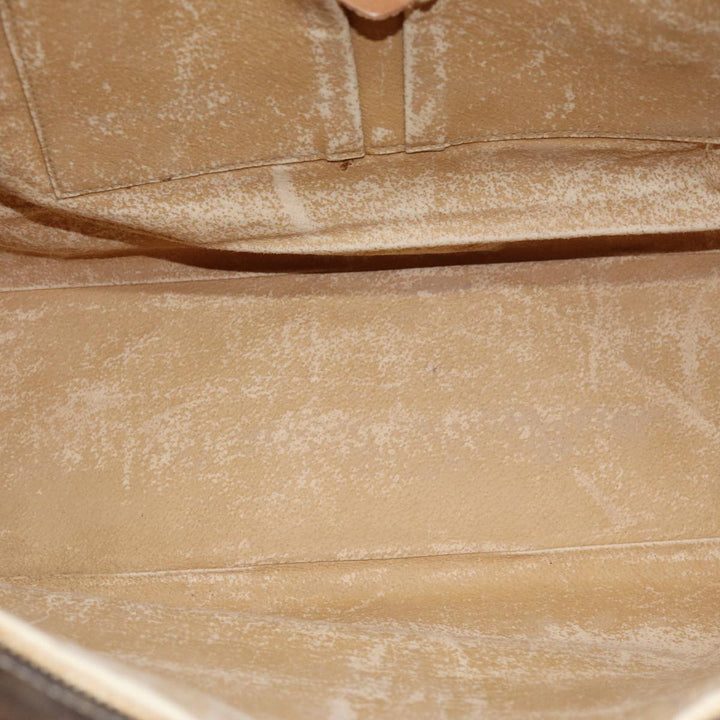 Celine Macadam Canvas Tote Bag PVC Brown Auth 74659