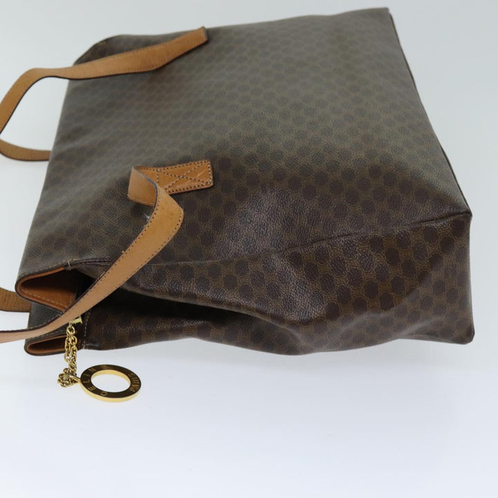 Celine Macadam Canvas Tote Bag PVC Brown Auth 74659
