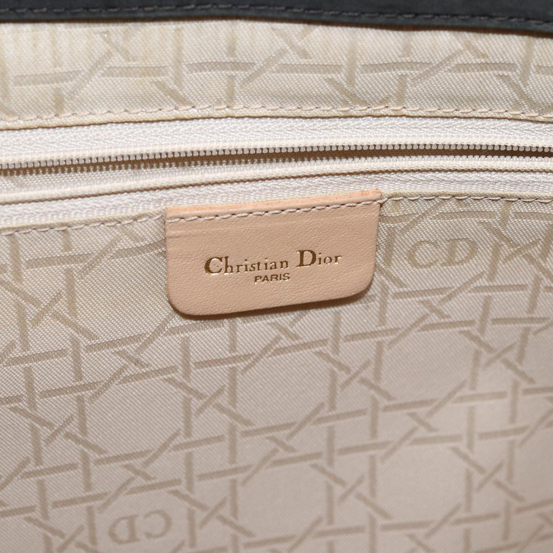 CHRISTIAN Dior Canage Hand Bag Nylon 2way Khaki Auth 74669