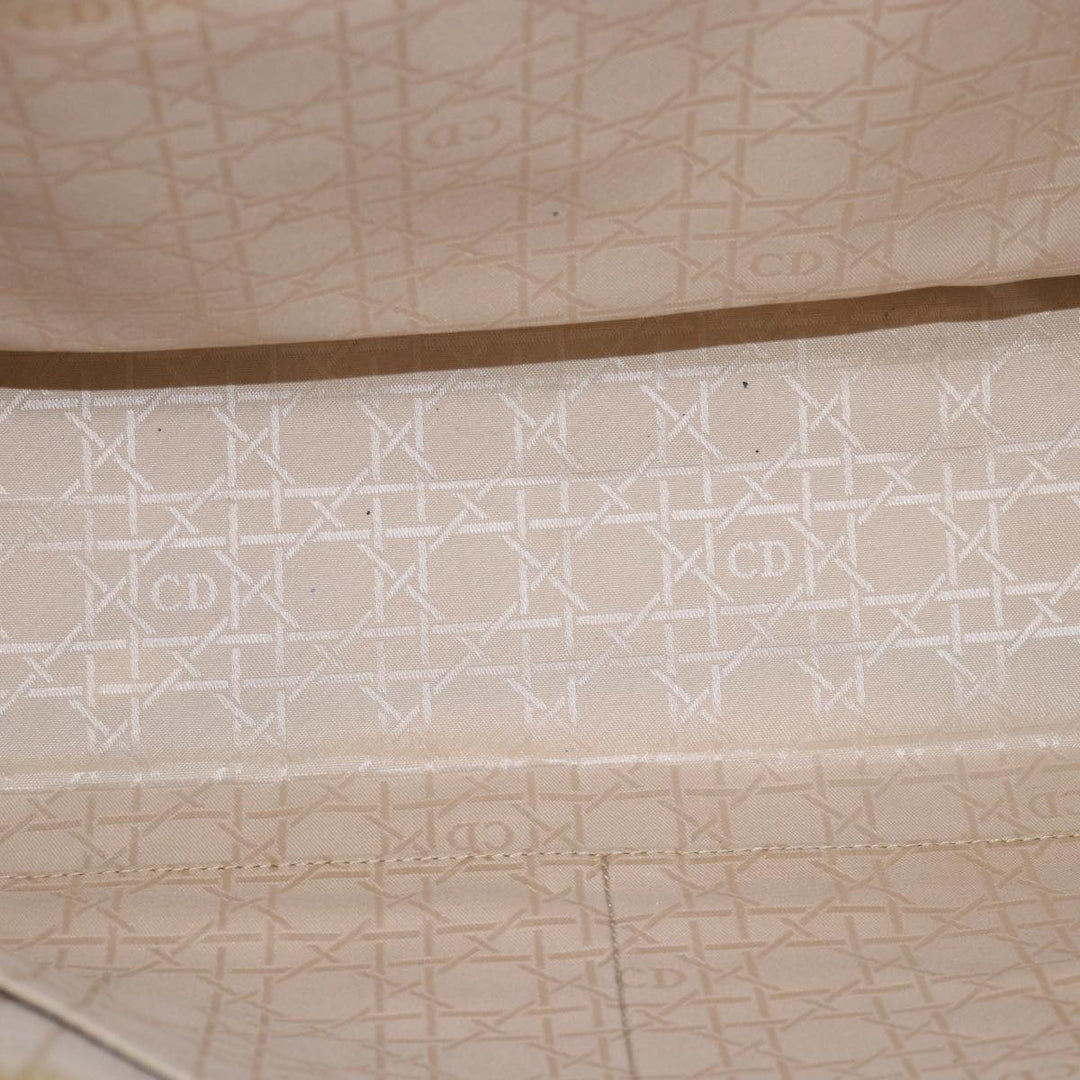 CHRISTIAN Dior Canage Hand Bag Nylon 2way Khaki Auth 74669