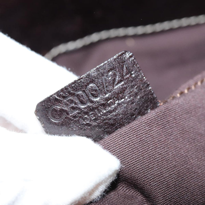 Celine Hand Bag Leather Brown  74692