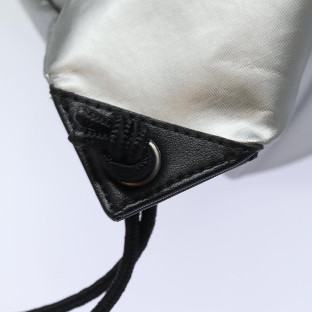 balenciaga BB Explorer Backpack Nylon Silver 593648 Auth 74772