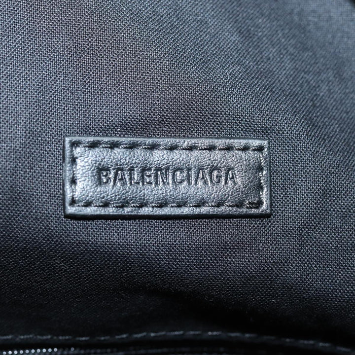 balenciaga BB Explorer Backpack Nylon Silver 593648 Auth 74772