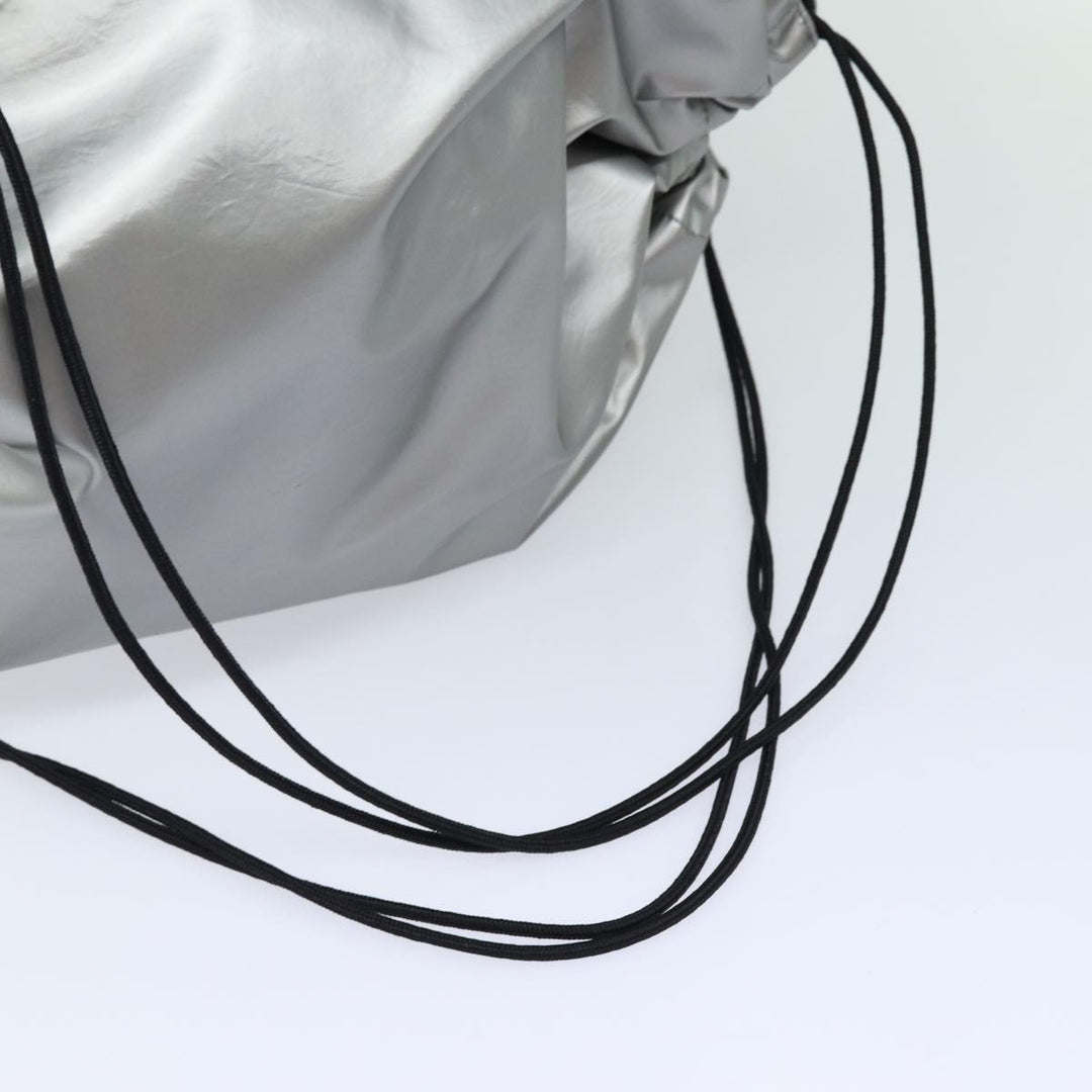 balenciaga BB Explorer Backpack Nylon Silver 593648 Auth 74772