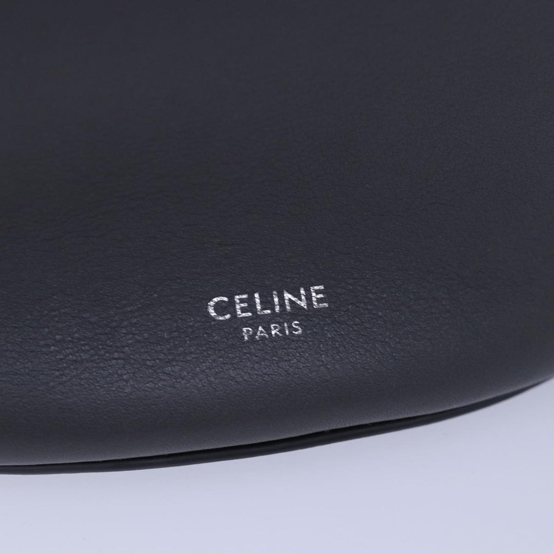 Celine Big bag Shoulder Bag Leather Gray Auth 74791SA