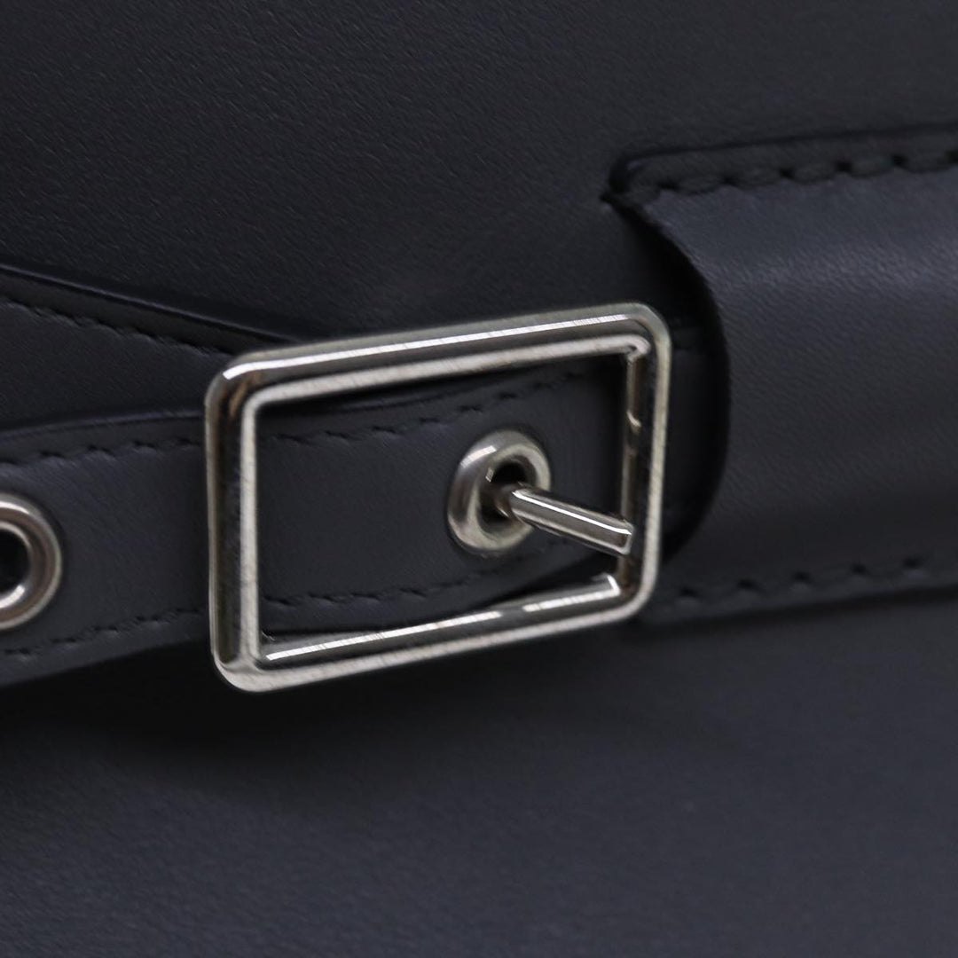 Celine Big bag Shoulder Bag Leather Gray Auth 74791SA