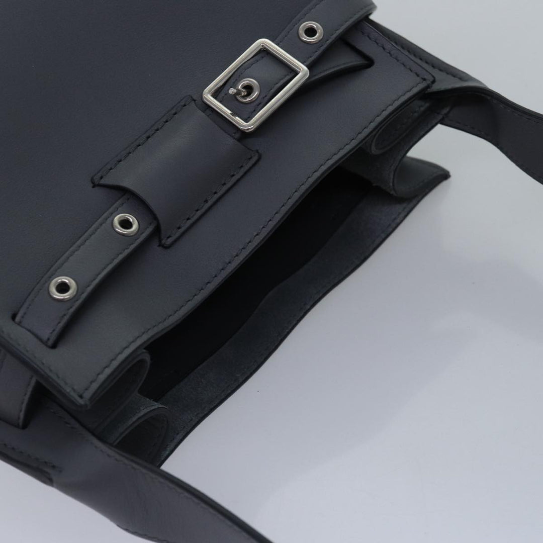 Celine Big bag Shoulder Bag Leather Gray Auth 74791SA