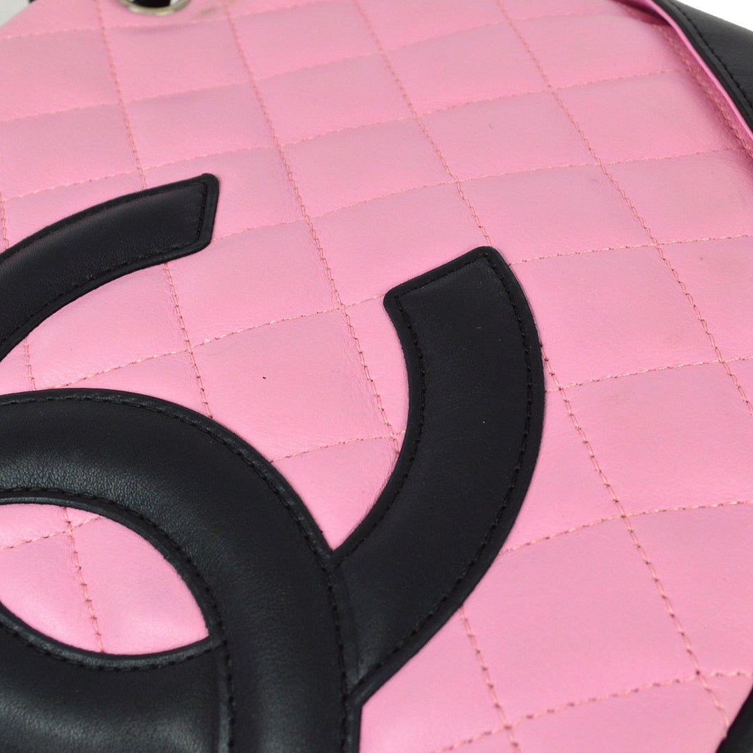 Top Quality Chanel Pink Calfskin Cambon Ligne Tote Handbag