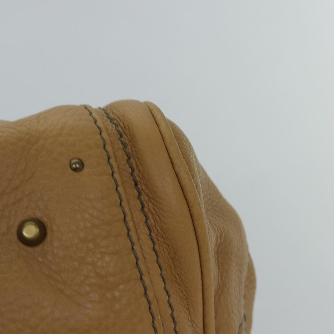 Chloe Paddington Hand Bag Leather Beige 74828