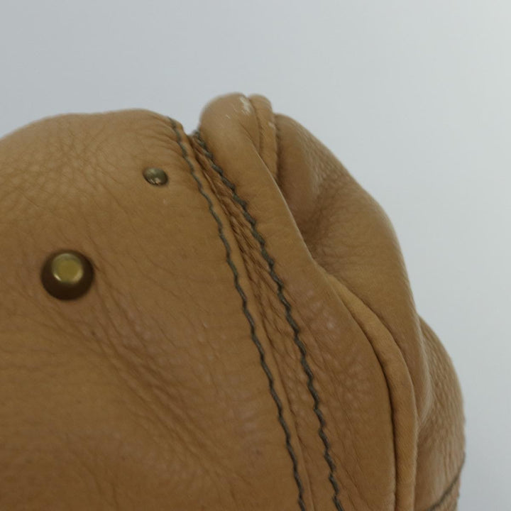 Chloe Paddington Hand Bag Leather Beige 74828