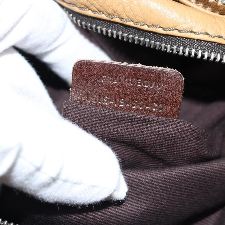 Chloe Paddington Hand Bag Leather Beige 74828