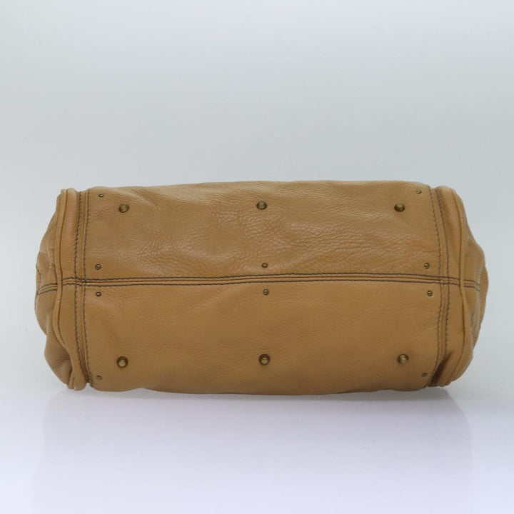 Chloe Paddington Hand Bag Leather Beige 74828