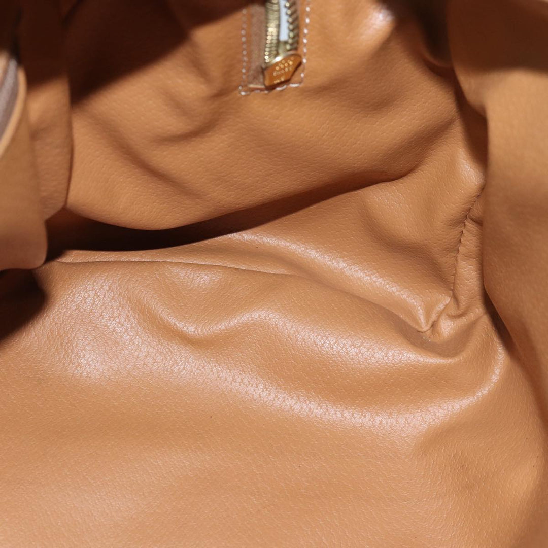 Celine Macadam Canvas Hand Bag PVC Leather Brown Auth 74884