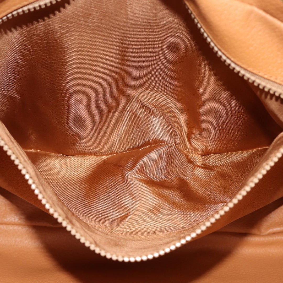 Celine Macadam Canvas Hand Bag PVC Leather Brown  74886