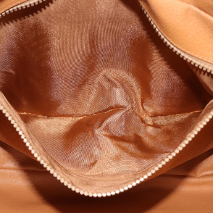 Celine Macadam Canvas Hand Bag PVC Leather Brown  74886