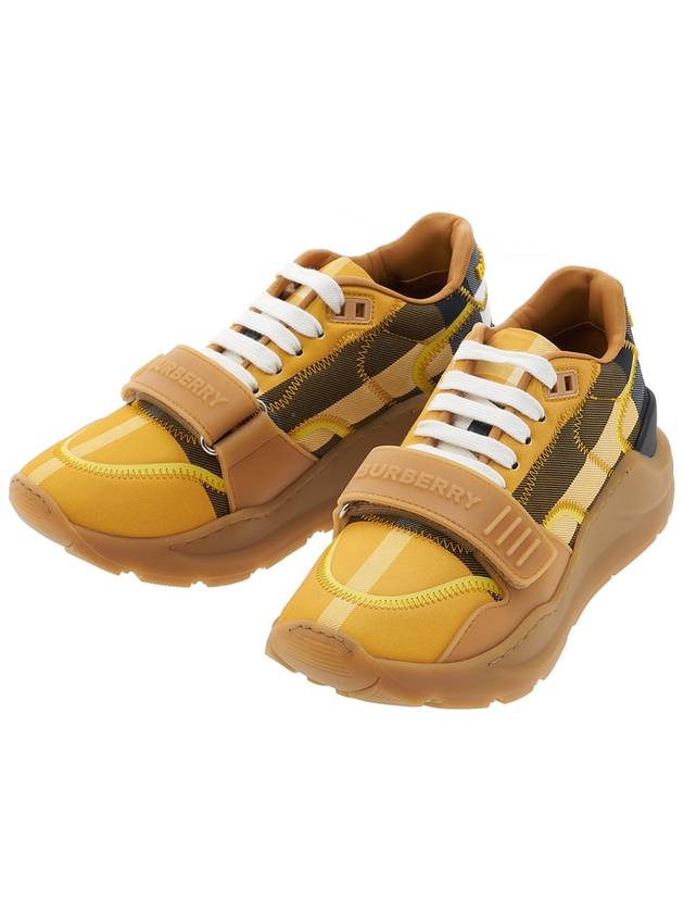 Burberry Vintage Check Ramsey Low Top Sneakers Yellow