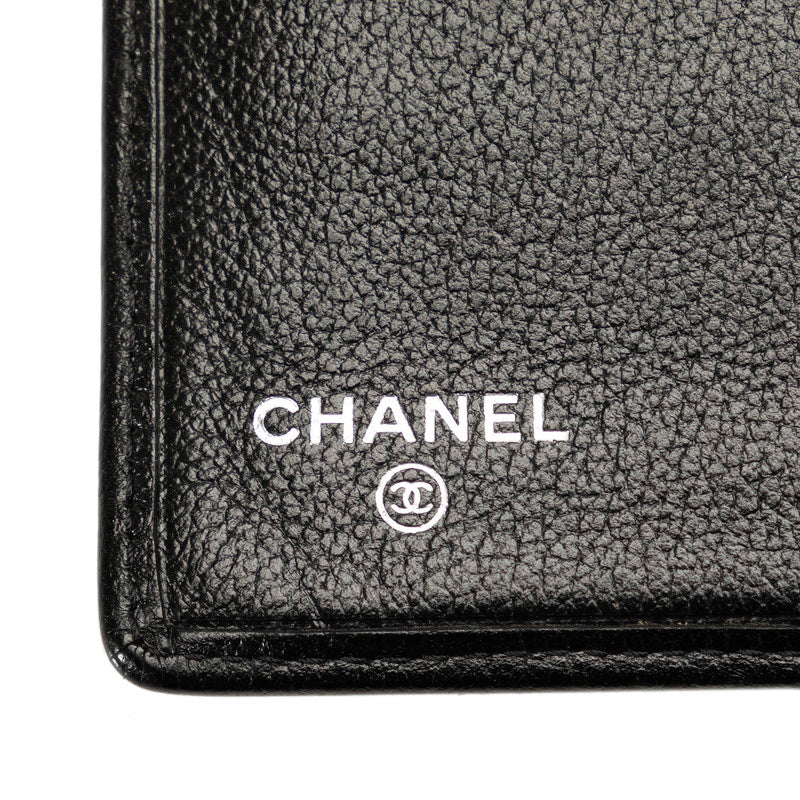 Top Quality Chanel Coca-Cola Jacket Motif Long Wallet Black Leather Lady Chanel