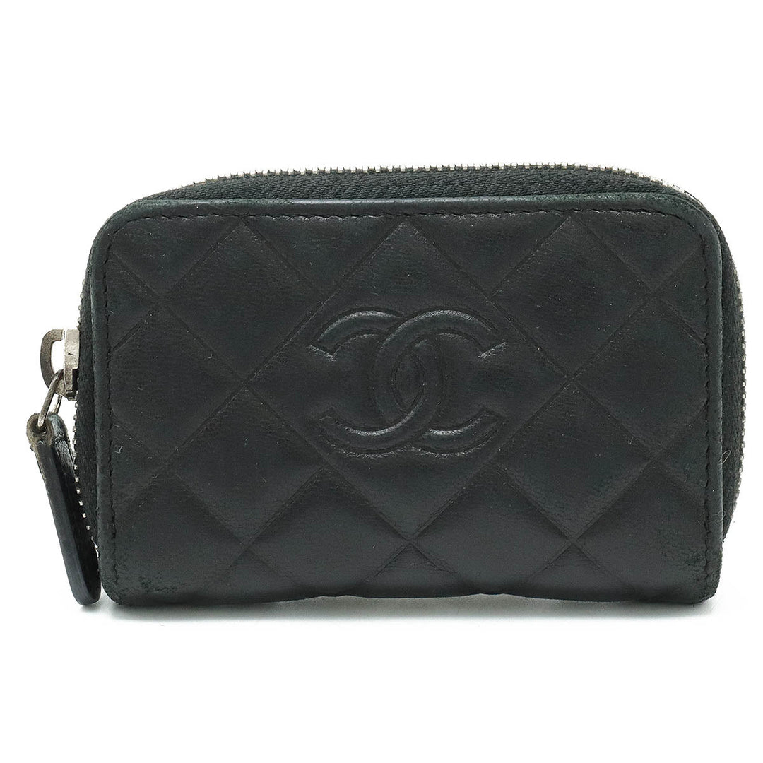 Top Quality Chanel Black Lambskin Wallet Purse