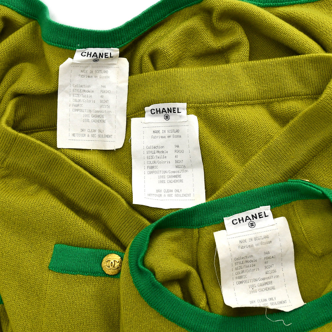 Top Quality Chanel Cardigan Green