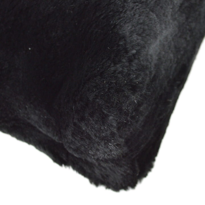 Top Quality Chanel 2000-2001 Black Fur Tote Handbag