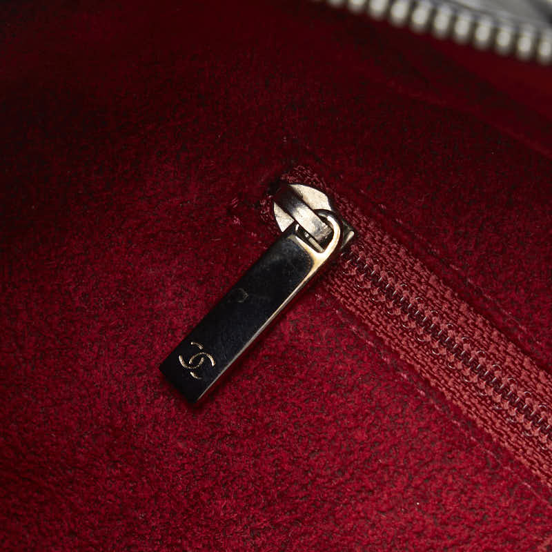 Top Quality Chanel Chocolate Bar Coco Mini Boston Bag Handbag Black Patent Leather Leather  CHANEL