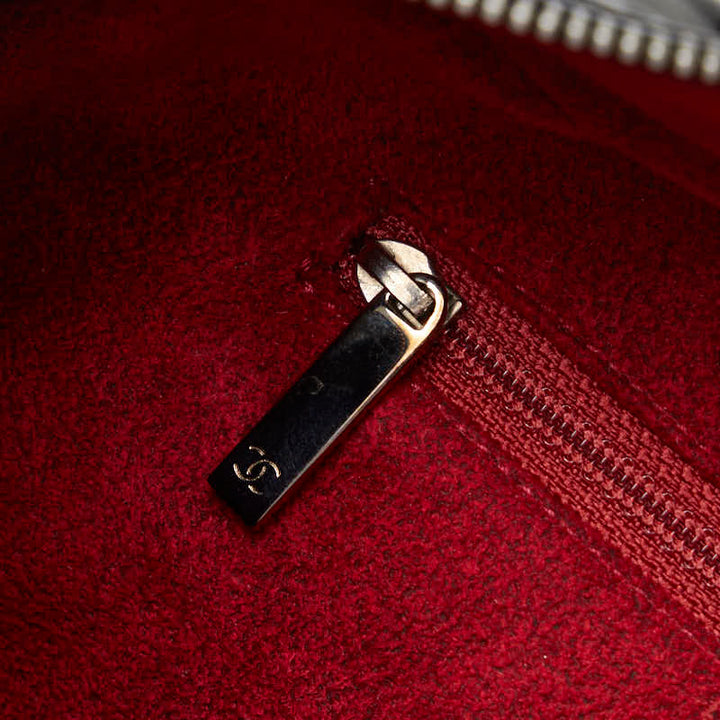Top Quality Chanel Chocolate Bar Coco Mini Boston Bag Handbag Black Patent Leather Leather  CHANEL
