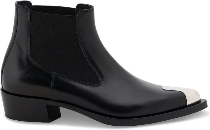 LEATHER ANKLE BOOTS