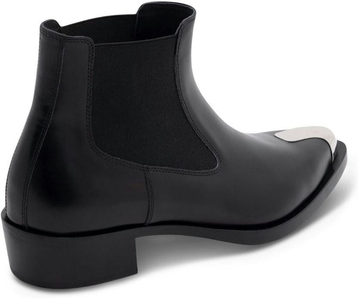 LEATHER ANKLE BOOTS