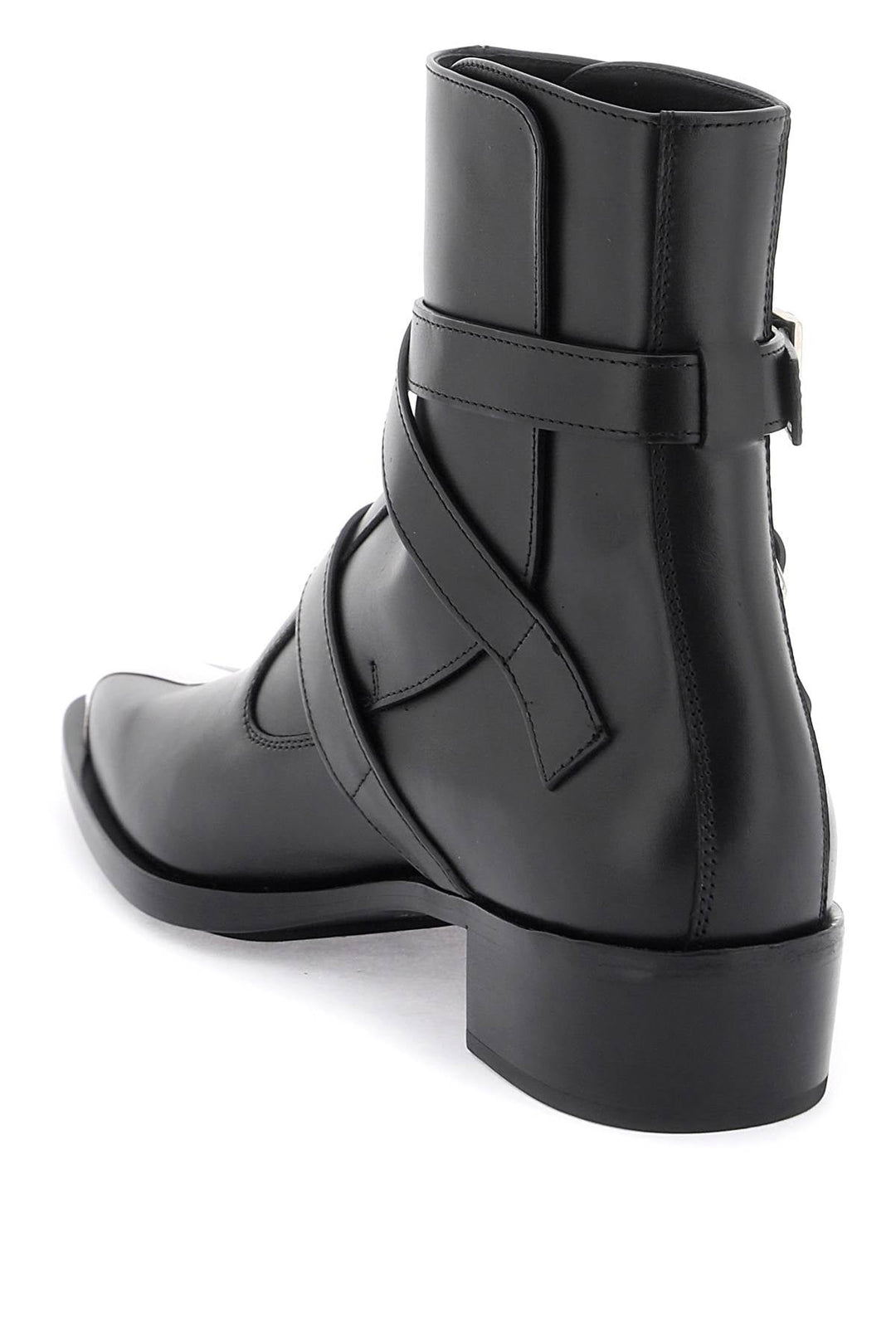 'PUNK' BOOTS WITH THREE BUCKLES