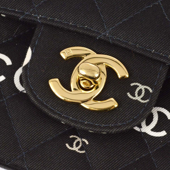 Top Quality Chanel Black Coco Classic Double Flap Medium Shoulder Bag