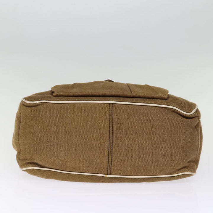 Celine Hand Bag Canvas Brown Auth 75136
