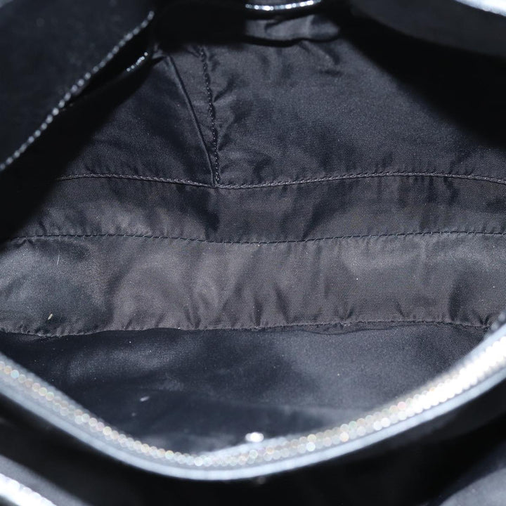 Burberry Nova Check Shoulder Bag Nylon Gray Auth 75142