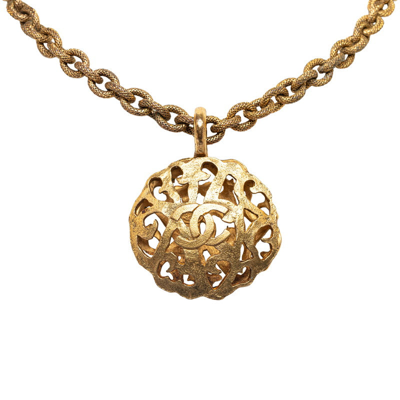Top Quality Chanel Coco Round Chain Long Necklace G   Chanel