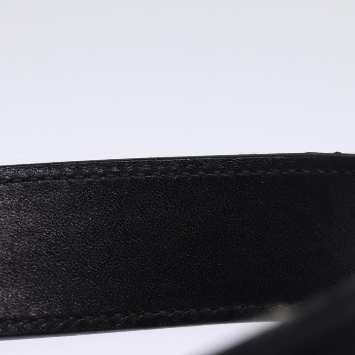 Celine Horse Carriage Shoulder Bag Leather Black Auth 75266