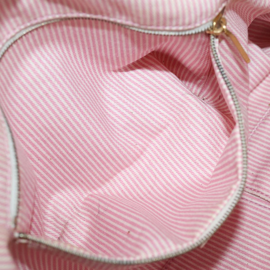 Celine Macadam Canvas Hand Bag Pink Auth 75323