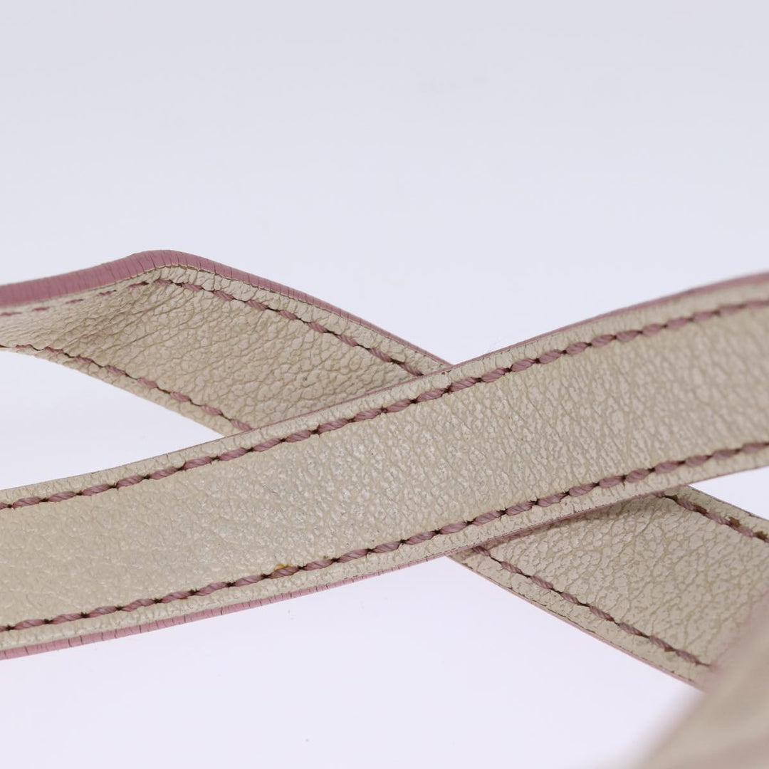 Celine Macadam Canvas Hand Bag Pink Auth 75323