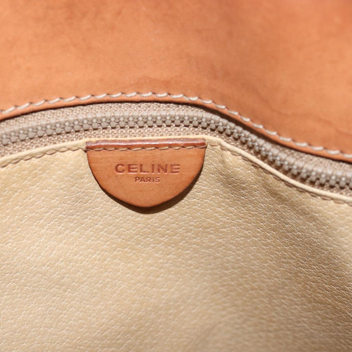 Celine Macadam Canvas Shoulder Bag PVC Brown  75369