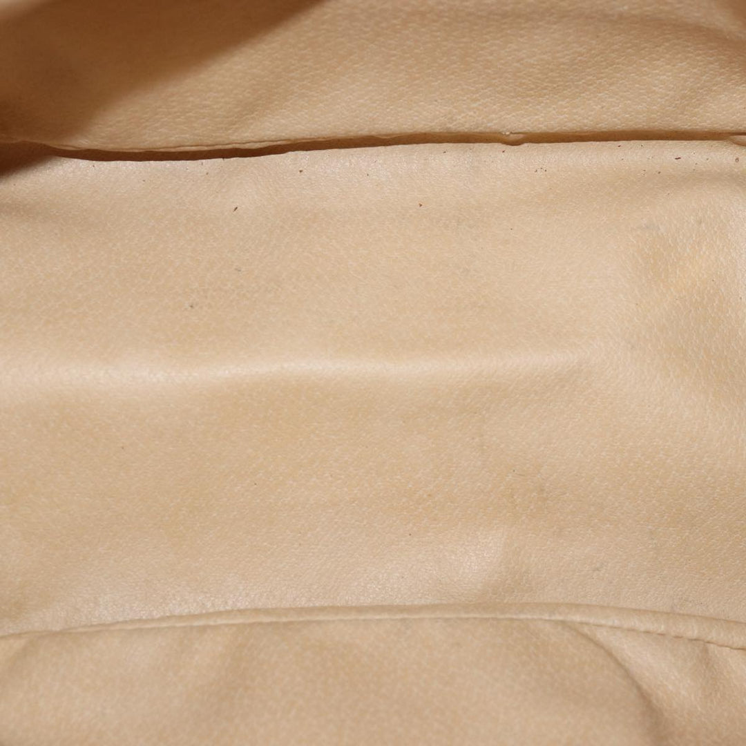 Celine Macadam Canvas Shoulder Bag PVC Brown  75369
