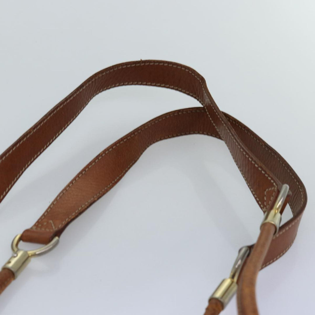 Celine Macadam Canvas Shoulder Bag PVC Brown  75369
