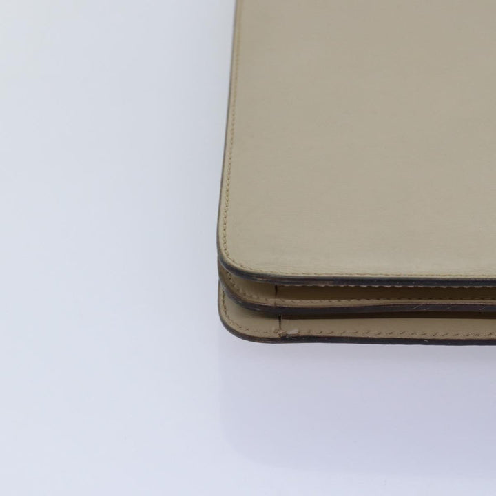 Top Quality Celine Hand Bag Leather Beige Auth 75396