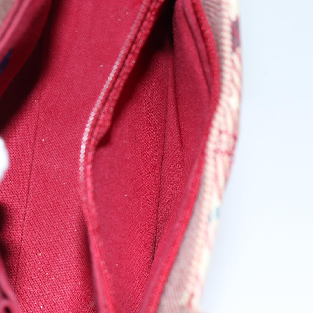 Burberry Nova Check Blue Label Shoulder Bag Canvas Red Auth 75453