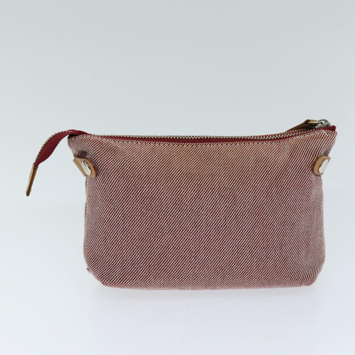 Burberry Nova Check Blue Label Shoulder Bag Canvas Red Auth 75453
