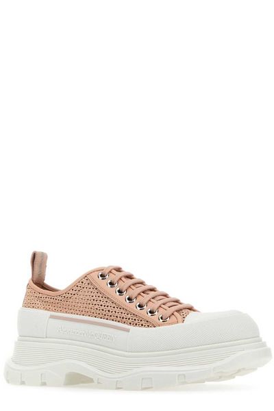 OVERSIZED WOVEN LACE UP SNEAKERS