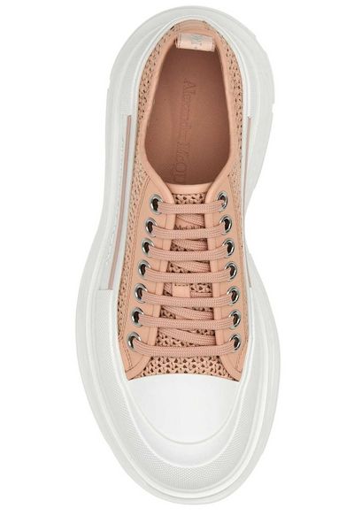OVERSIZED WOVEN LACE UP SNEAKERS