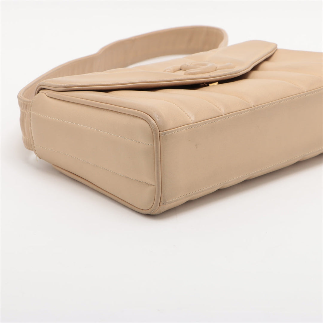 Top Quality Chanel Mademoiselle Shoulder Bag in Lambskin Beige