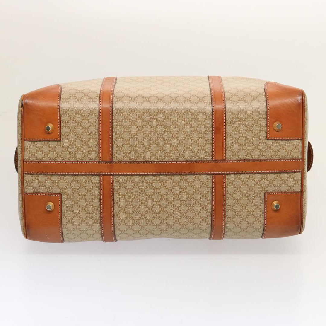 Celine Macadam Canvas Boston Bag Beige  75618