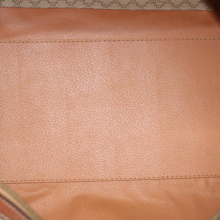 Celine Macadam Canvas Boston Bag Beige  75618