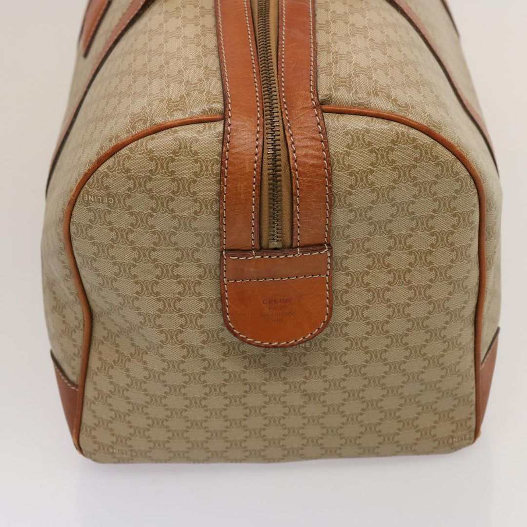 Celine Macadam Canvas Boston Bag Beige  75618
