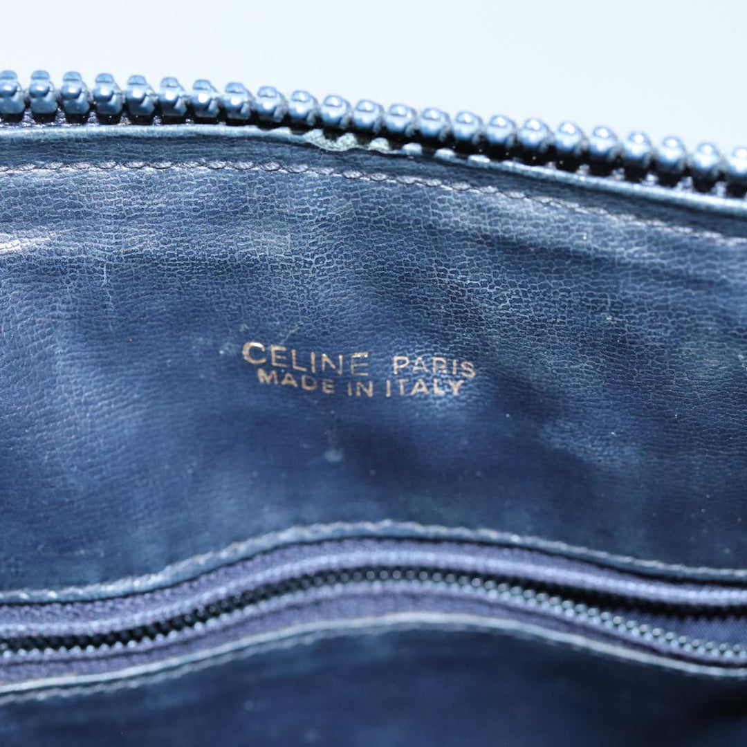Celine Macadam Canvas Shoulder Bag Black Auth 75625
