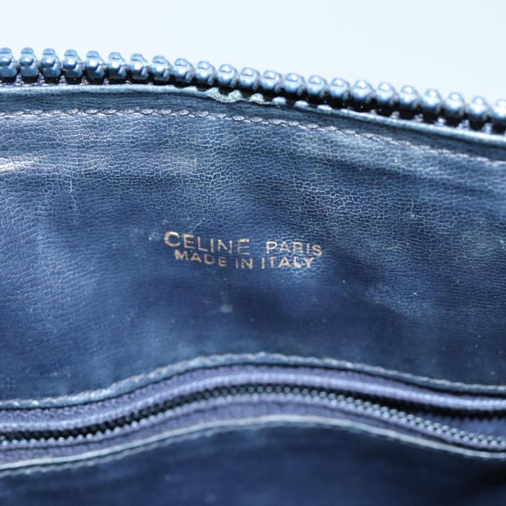 Celine Macadam Canvas Shoulder Bag Black Auth 75625